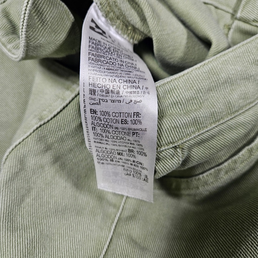 Billabong Womens Sage Green Cotton Twill Cargo Carpenter Utility Pants Size 24 - Picture 3 of 5